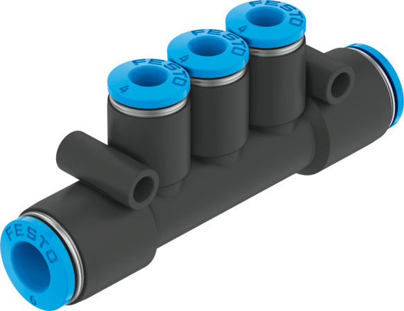 QST3-8-6 Raccord banjo multiple