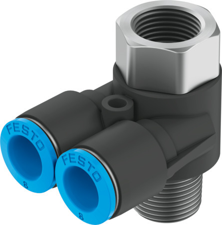 QSYTF-1/4-8-B Raccord banjo multiple