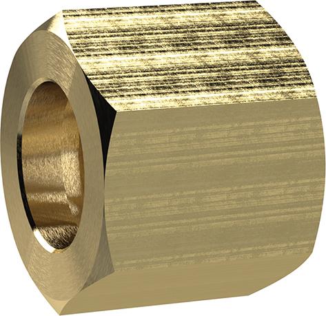 Ecrou-raccord laiton 6 pans F3/8