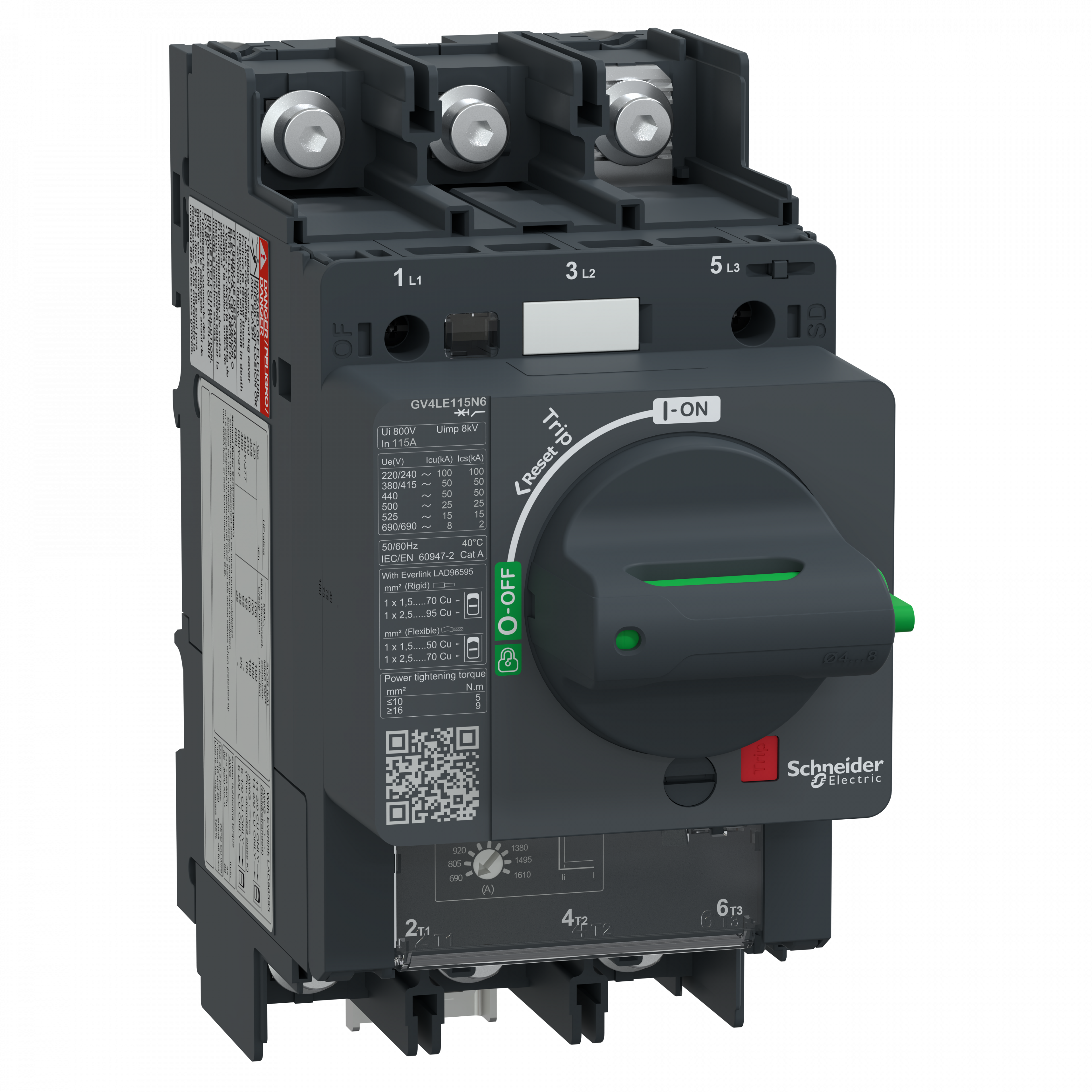 Disjoncteur 115A 50kA