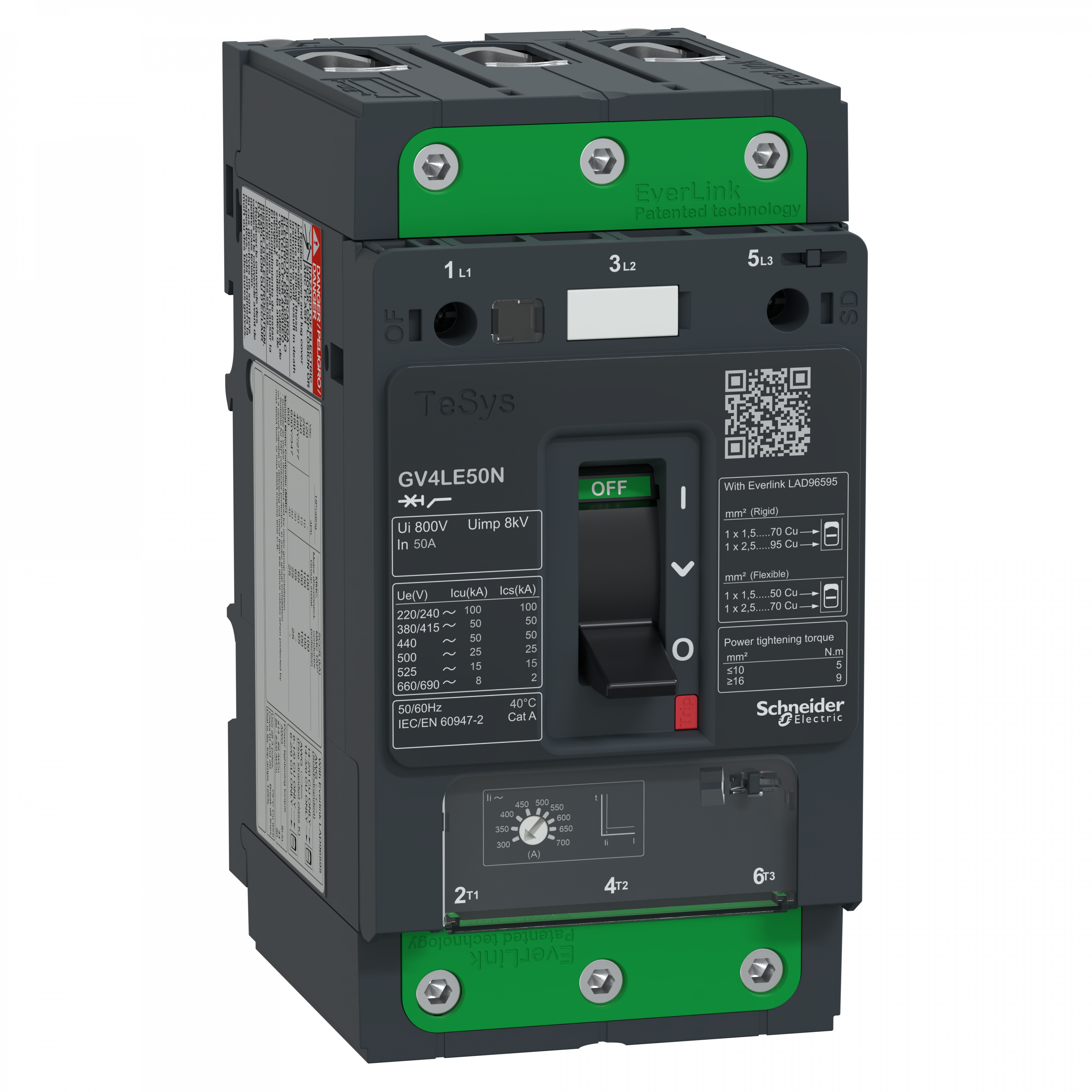 Disjoncteur 50A 50kA