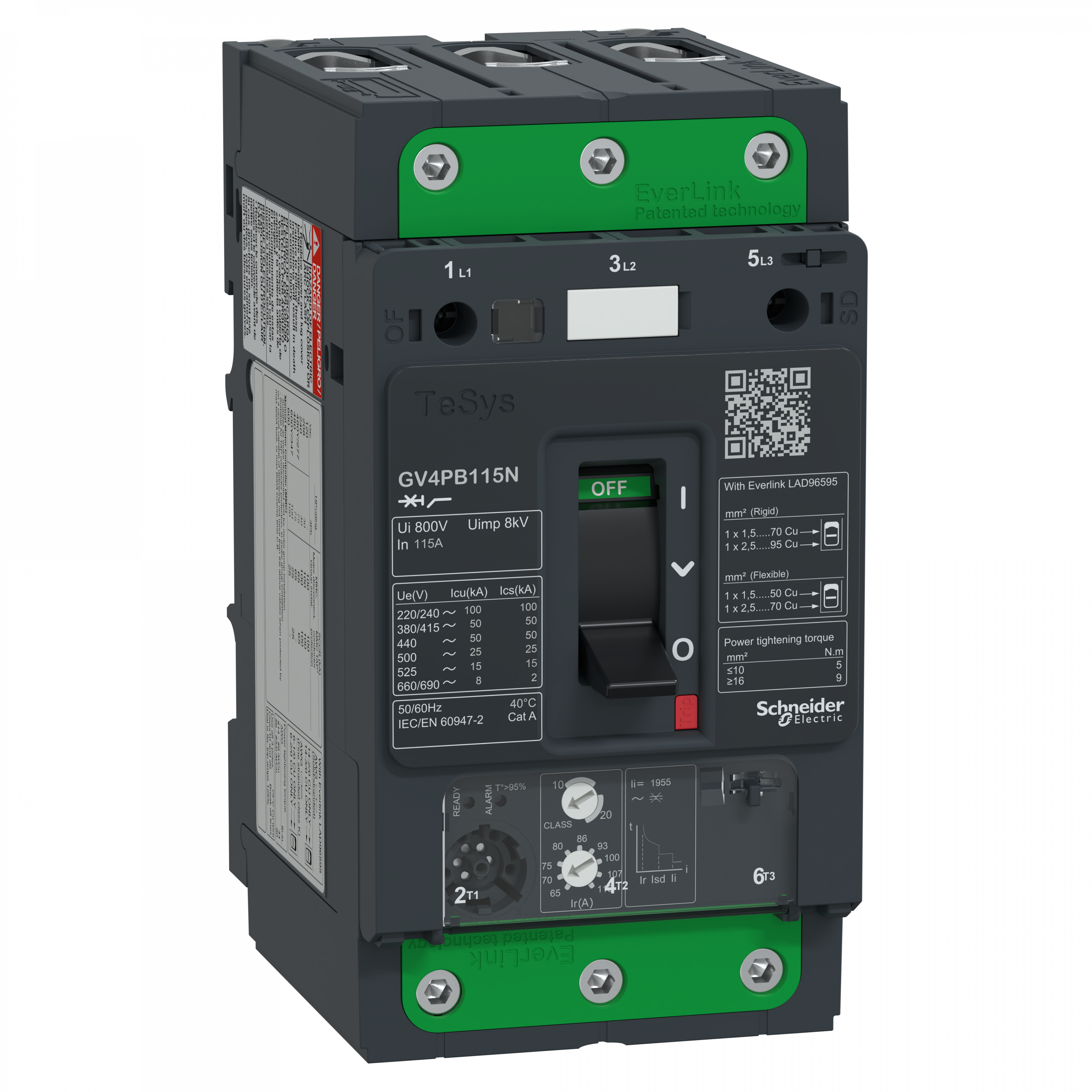 Disjoncteur  115A 50kA - Ul