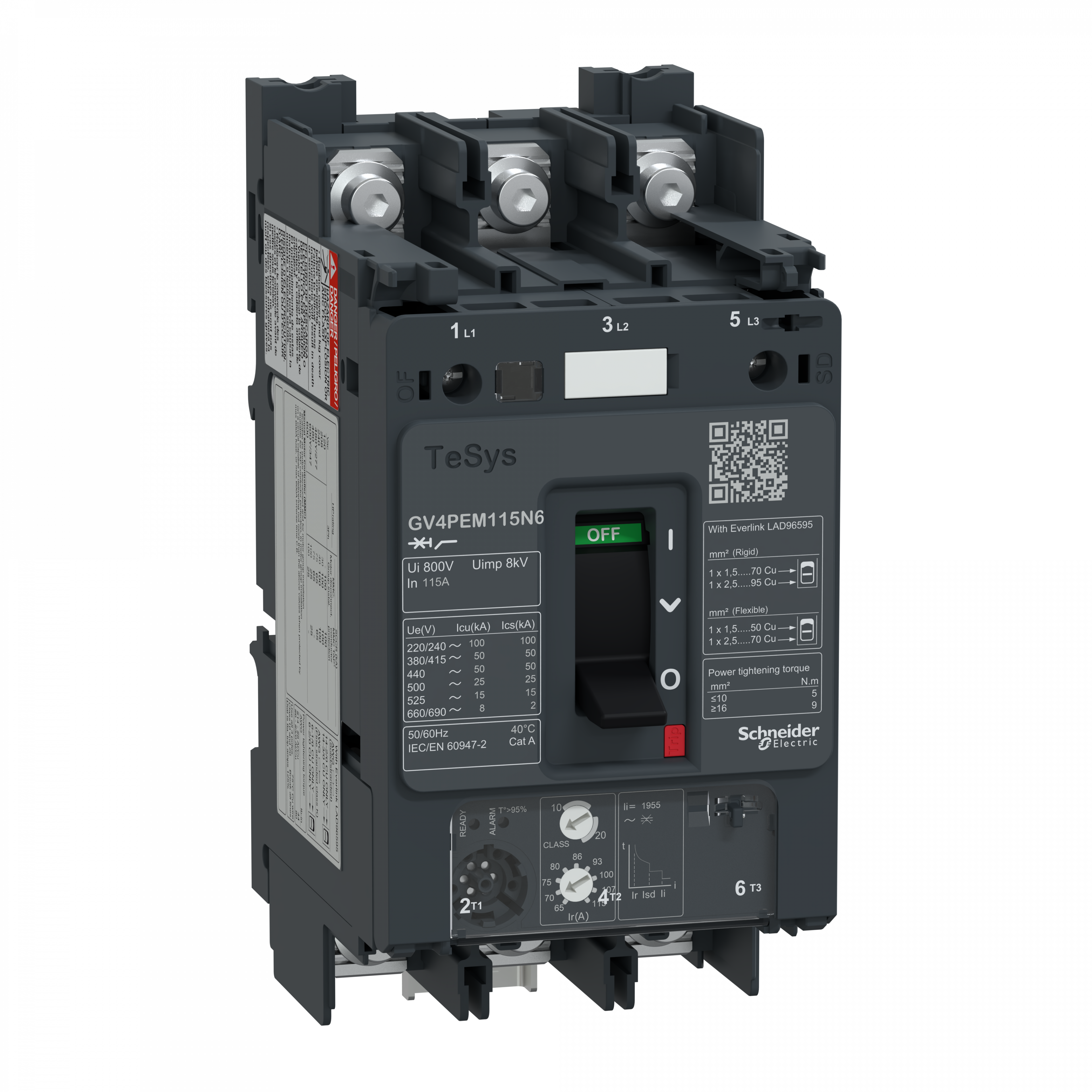 Disjoncteur moteur 115A 50kA
