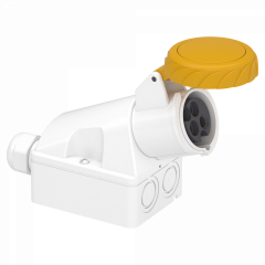 Mureva - socle de prise industrielle - 16 A - 2P+T - 100-130 V CA - IP67