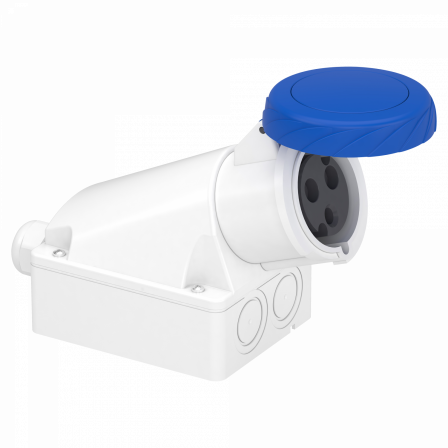 Mureva - socle de prise industrielle - 32 A - 2P+T - 200-250 V CA - IP67