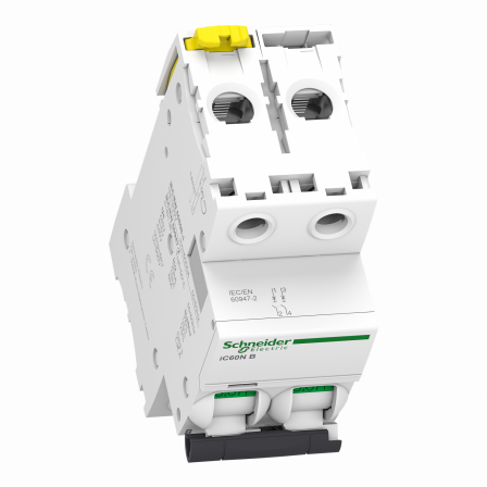 Acti9 iC60N - Disjoncteur - 2P - 32A - Courbe B - 400Vca - 6000A/10kA
