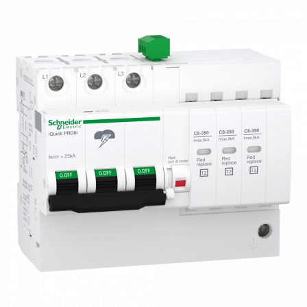 Acti9 - ParafoudreiQuick PRD8r - 3P avec report de signalisation