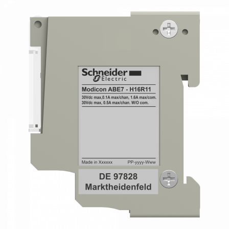 Telefast ABE7 - embase de raccordement passive - 16 entrées ou sorties - DEL