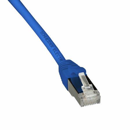 CORDON SFTP CAT6A 0,5m Bleu