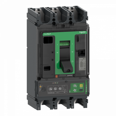 ComPacT NSX400H - Disjoncteur Vigi - MicroLogic 4.3 400A - 3P3D - 70kA - fixe