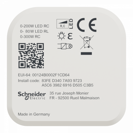 Wiser - micromodule variateur de lumière avec ou sans neutre - zigbee