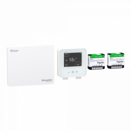 Wiser - kit thermostat connecté pour radiateurs FIP électriques Génération 2