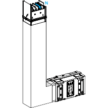Canalis KSA - coude spécial 1000A montage vers haut - A=300mm-B=300-800mm