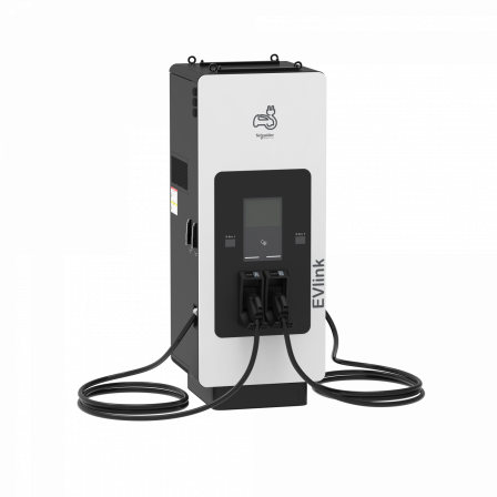 Evlink Pro DC 120 kW-2 prises : 2xCCS2-4 modules de 30 kW - Câble de 7,5 m