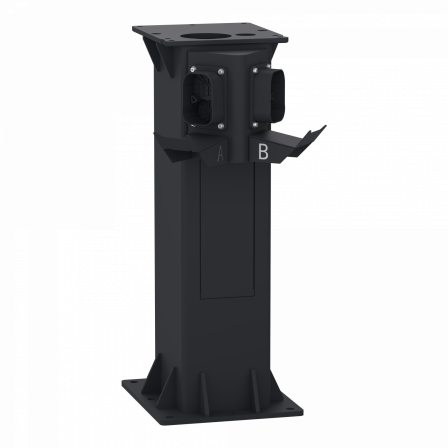 Evlink Pro DC - Pied pour borne - 1 prise CCS2 + 1 prise CHAdeMO - H 75 cm