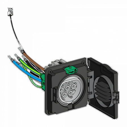 EVlink - Bloc prise t2s wallbox st d tri iec