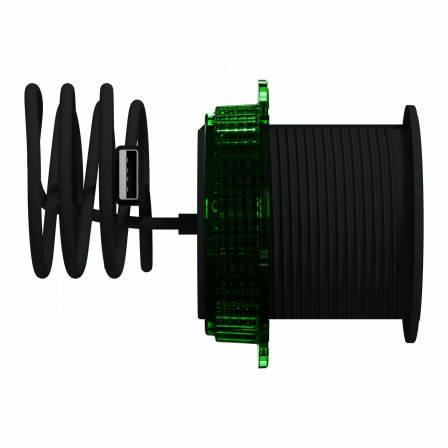 Unica System+ - bloc chargeur sans fil à encastrer XS - 5W Qi IP44 - 2m - anth