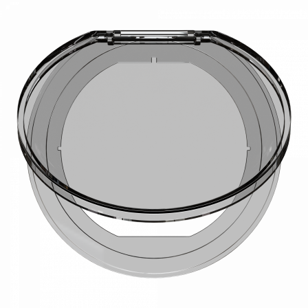 Unica System+ - couvercle transparent pour bloc de prise à encastrer XS - IP42