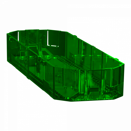 Unica System+ - Boîte de fond pour support appareillage L -2x4mod - lot de 10