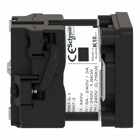 Harmony K - corps pour inverseur - 1 pôle - 45° - 12A - fixation Ø22mm