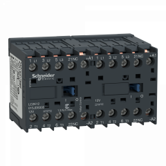 TeSys K - contacteur inv. EN 60335 3P(3 NO) + 1NF - AC3 <=440V 12A - 12Vcc - CI