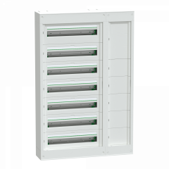 PrismaSeT S - coffret saillie plastique & métal 7 rangées 24 modules + Gaine