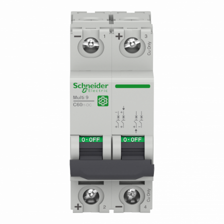 Multi9 C60H-DC - disjoncteur - 2P - 3A C 500V-DC