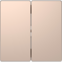 D-Life - enjoliveur pour commande double sans marquage - métal champagne