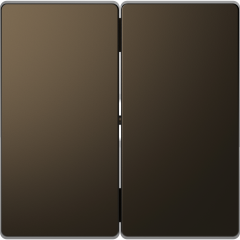 D-Life - enjoliveur pour commande double sans marquage - métal mocca