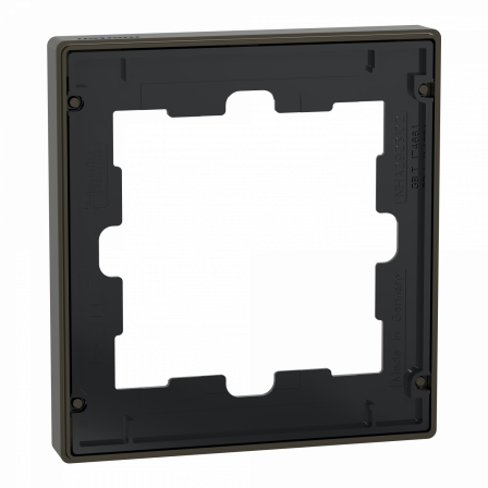 D-Life - cadre de finition - métal - mocca - 1 poste