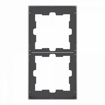 D-Life - cadre de finition - métal - nickel - 2 postes
