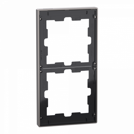 D-Life - cadre de finition - métal - nickel - 2 postes