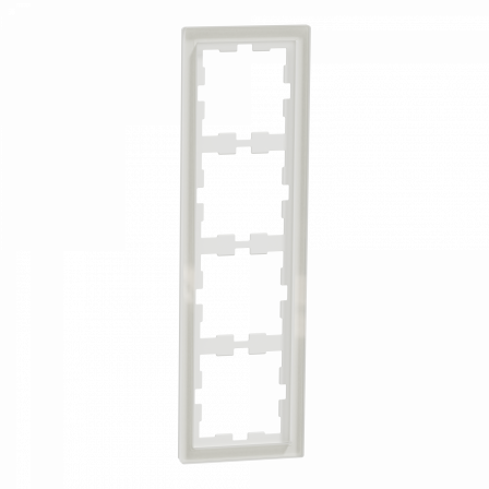 D-Life - cadre de finition - verre - blanc - 4 postes