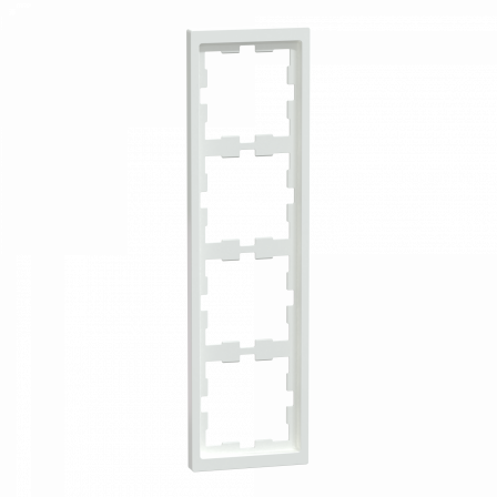 D-Life - cadre de finition - blanc lotus - 4 postes