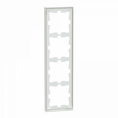 D-Life - cadre de finition - blanc lotus - 4 postes