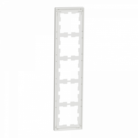 D-Life - cadre de finition - verre - blanc - 5 postes