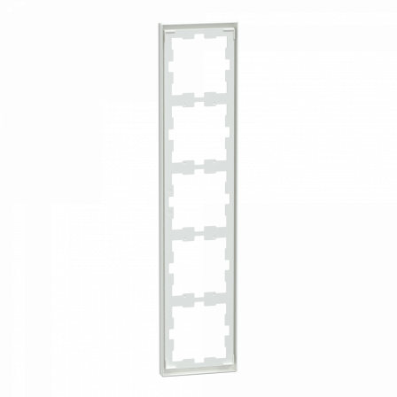D-Life - cadre de finition - blanc lotus - 5 postes