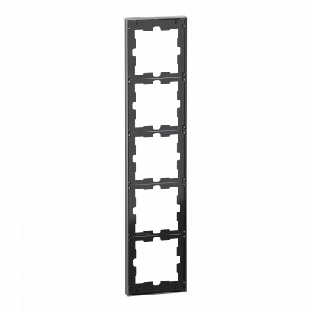 D-Life - cadre de finition - métal - nickel - 5 postes