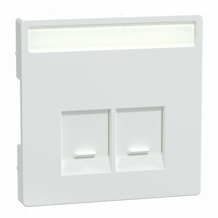 Enjo étiquette RJ45x2 lotus