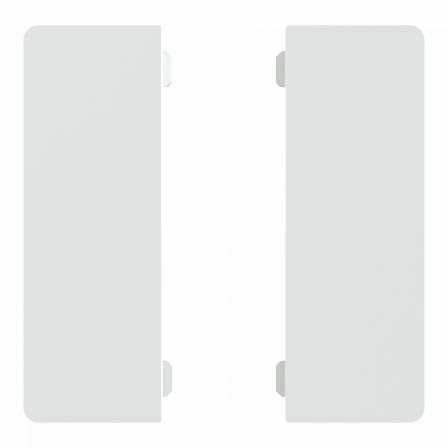 SpaceLogic KNX - D-Life - Dynamique -2 touches médiannes - Blanc lotus