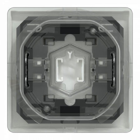 D-Life - enjoliveur pour commande simple IP44 avec joint - blanc lotus