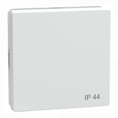 D-Life - enjoliveur pour commande simple IP44 avec joint - blanc lotus