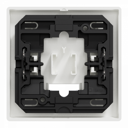 D-Life - enjoliveur pr commande simple avec hublot et symboles -blanc nordic mat