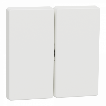 D-Life - enjoliveur pour commande double sans marquage - blanc nordic mat