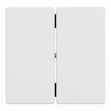 D-Life - enjoliveur pour commande double sans marquage - blanc nordic mat