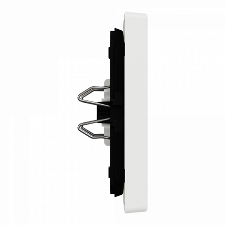 D-Life - enjoliveur pour commande double sans marquage - blanc nordic mat