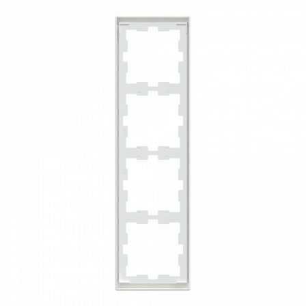 D-Life - cadre de finition - blanc lotus - 4 postes