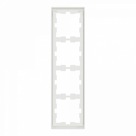 D-Life - cadre de finition - blanc nordic mat - 4 postes