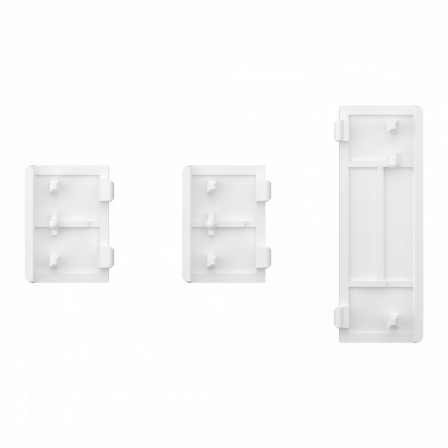 SpaceLogic KNX - D-Life - Dynamique - 1 touche médiane + 2 petites - Nickel