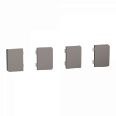 SpaceLogic KNX - D-Life - Dynamique - 4 touches petites - Métal - Nickel